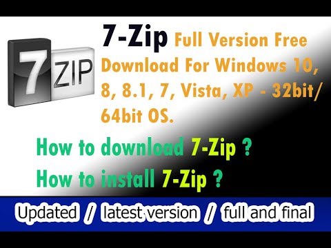 install 7zip windows 10